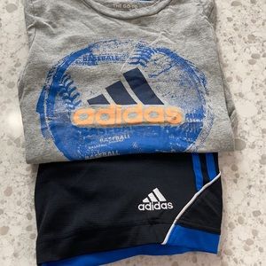 Adidas boy’s baseball shorts set size 7